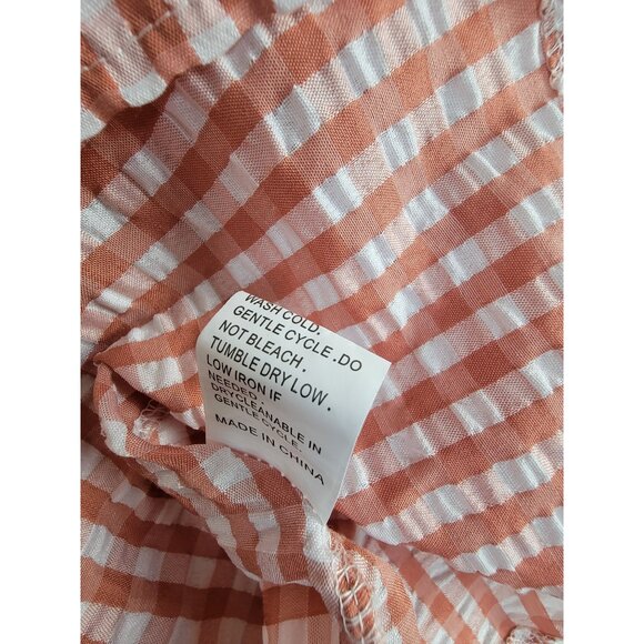 Gingham Checkered Blouse - Pink - Picture 9 of 9